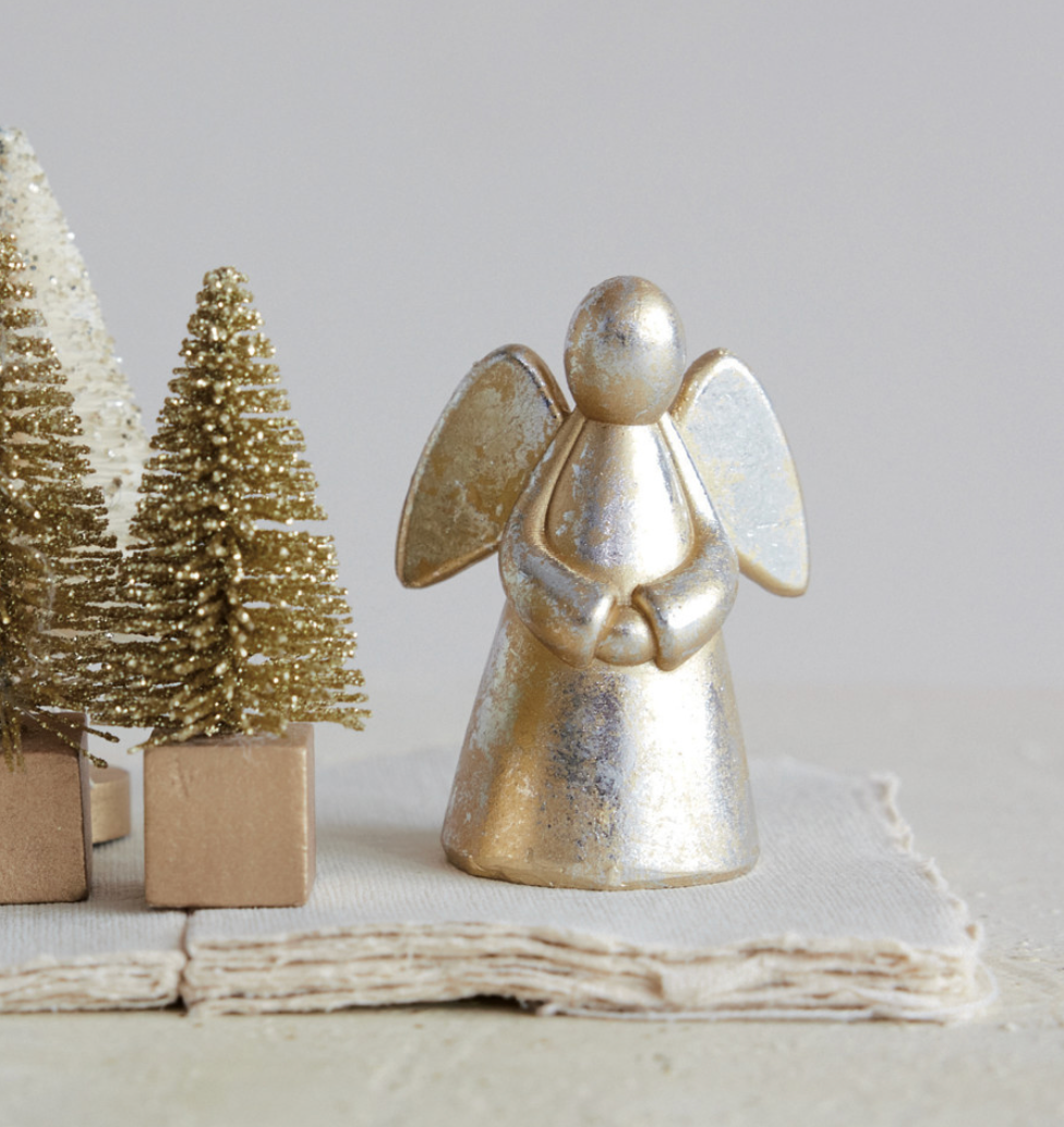 Antique Gold Angel Figurine