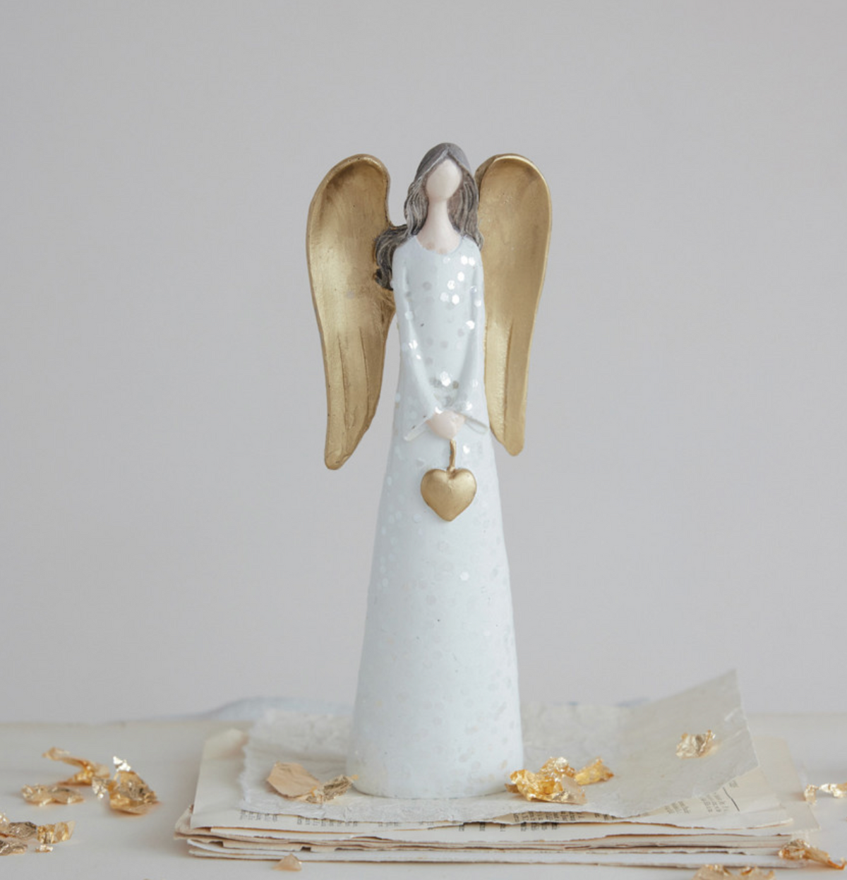 Angel with Heart & Glitter