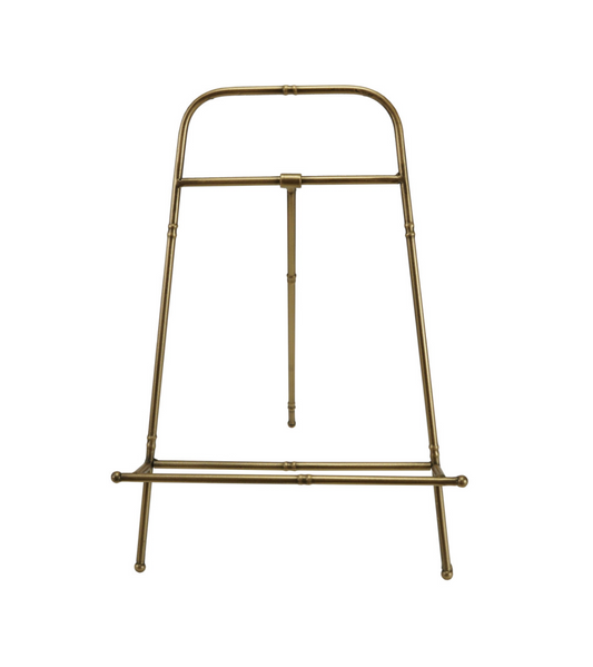 Metal Easel, Gold Finish