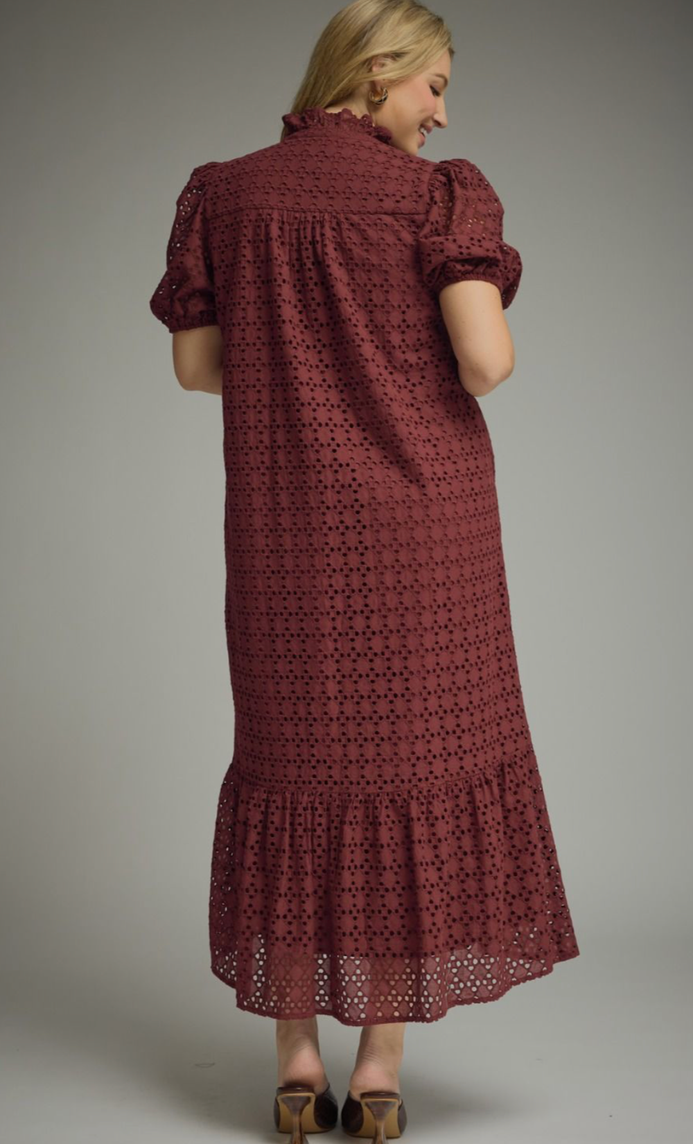 The Marlowe Eyelet Midi Dress