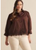 The Camille Lace Trim Top-Curvy