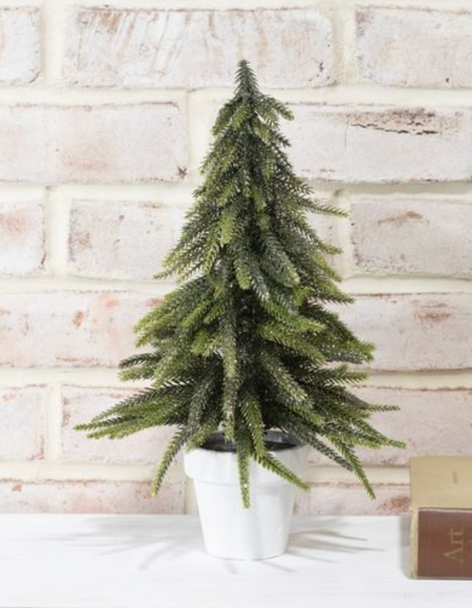 13" GOLD DUSTED TREE IN POT