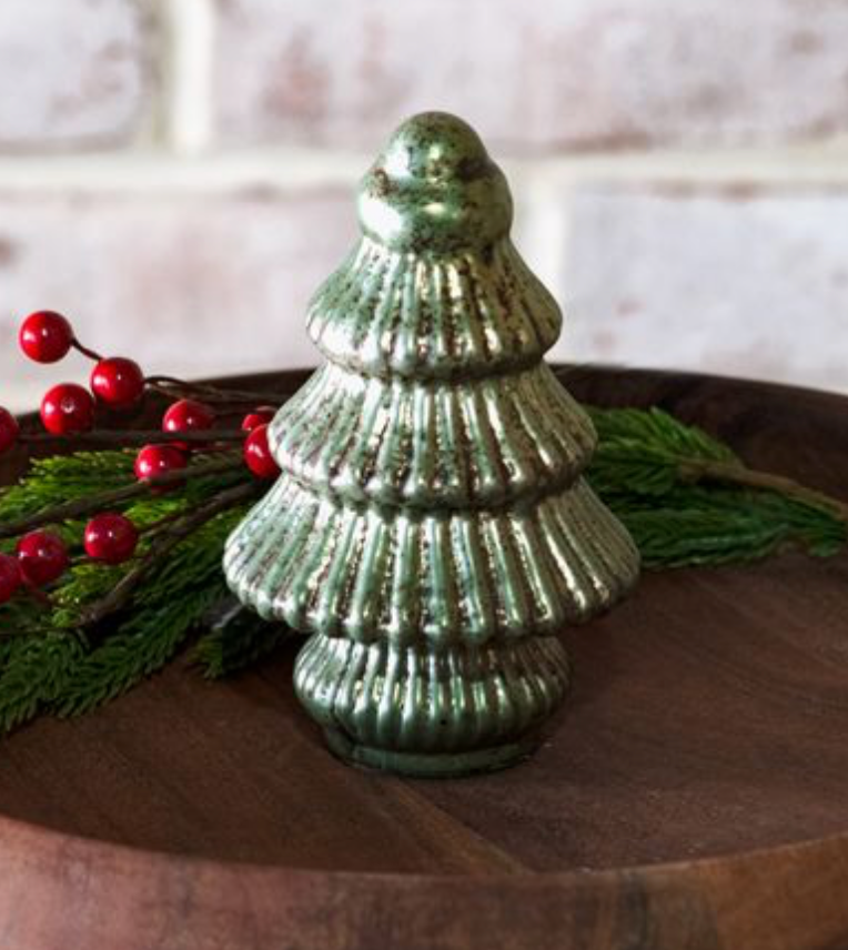 Verdigris Glass Christmas Tree- 3 SIZES