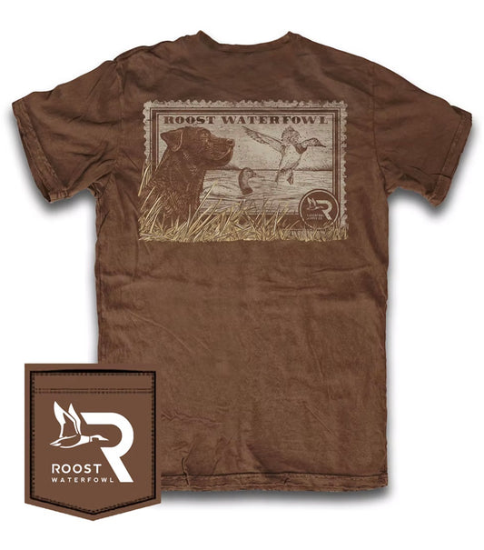 Roost Brown Lab Stamp Tee