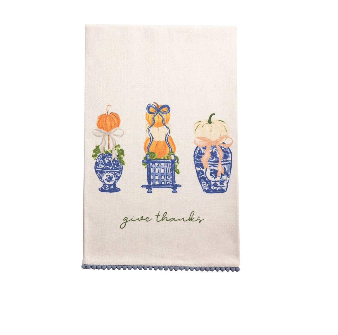 GIVE THANKS TOPIARY TOWEL