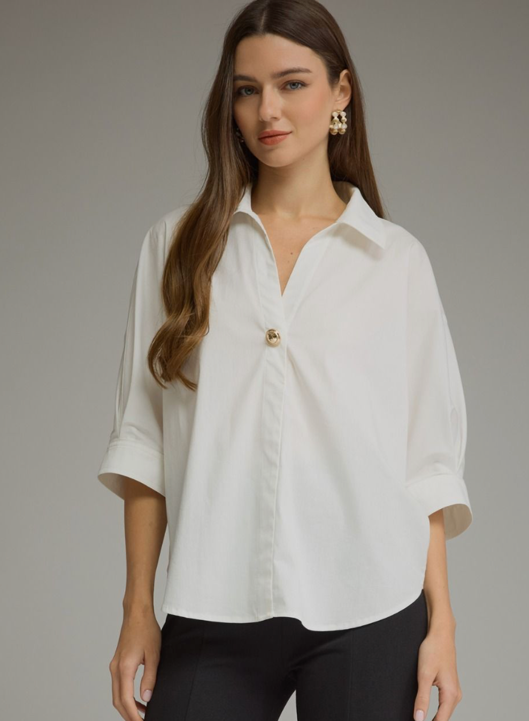 The Sunday Best Button Detail Top