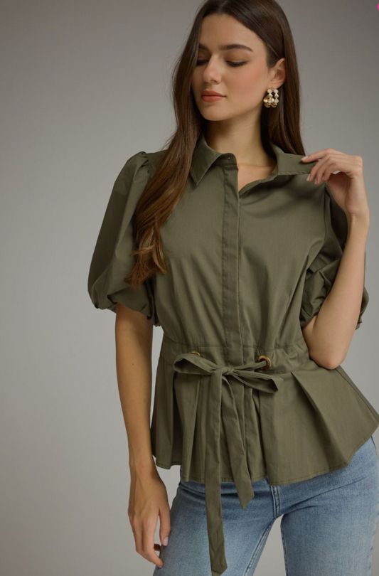 The Olive & Grace Tie Waist Top
