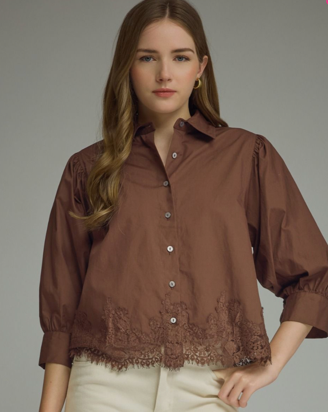 The Briar Lace Trim Top