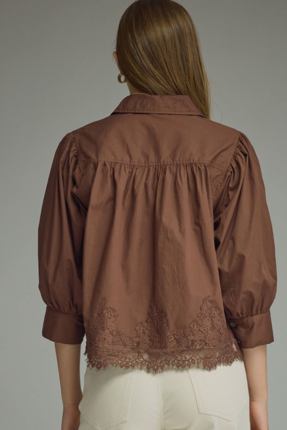 The Briar Lace Trim Top