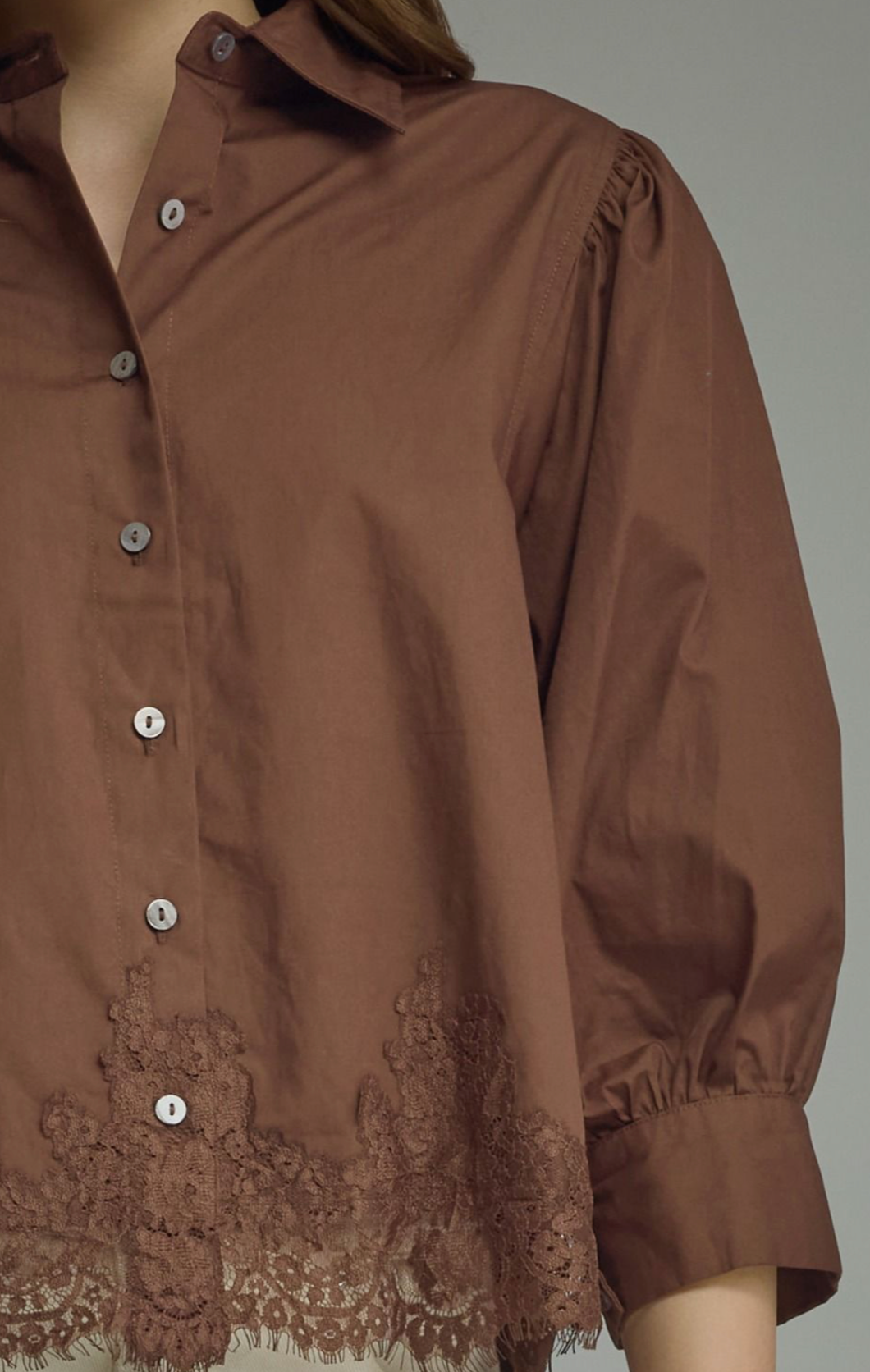 The Briar Lace Trim Top