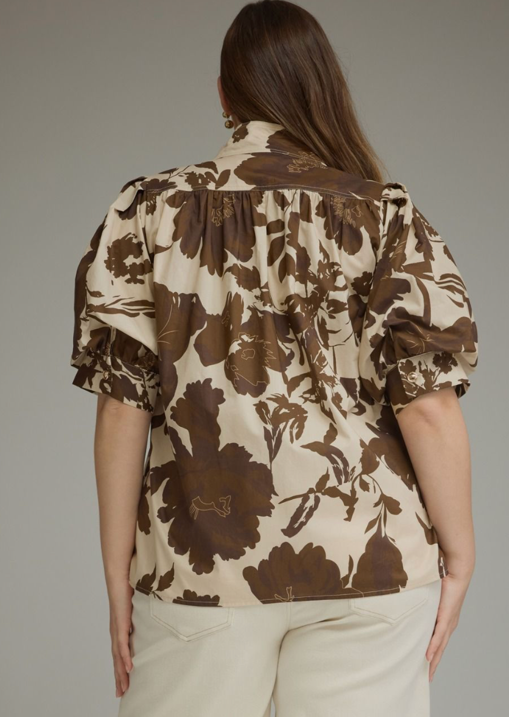 The Monroe Floral Top-Curvy