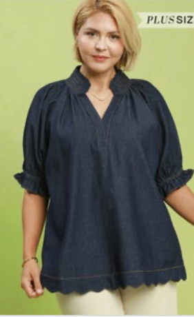 Camden Scallop Top-Curvy