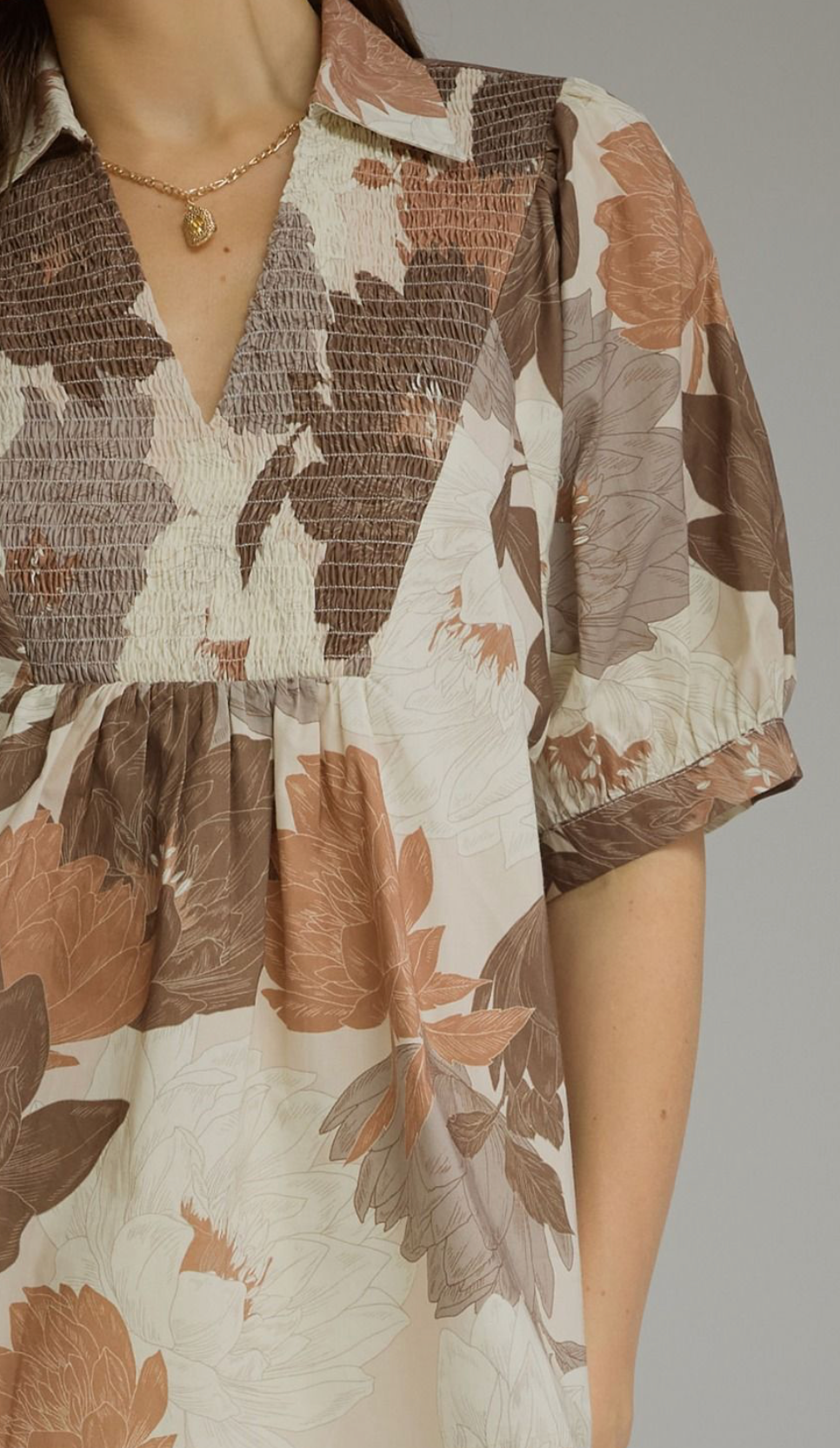 The Briar Floral Smocked Top