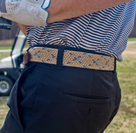 The Naples Woven Stretch Belt-Men's