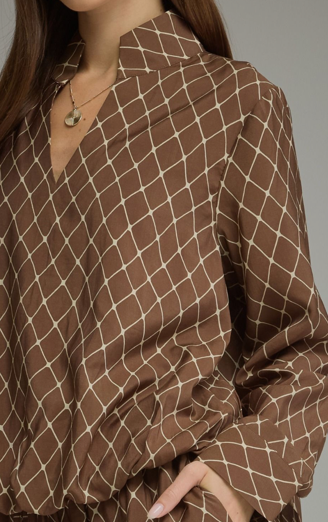 The Winslow Geometric Blouse