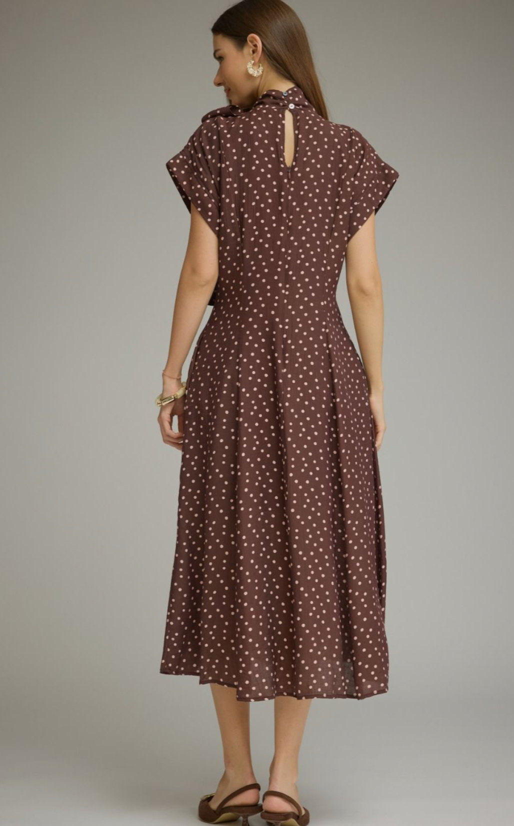 The Merritt Polka Dot Midi Dress