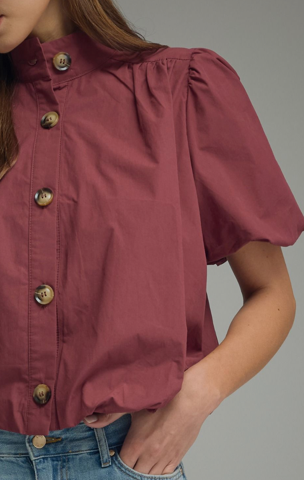 The Calloway Bubble Hem Top