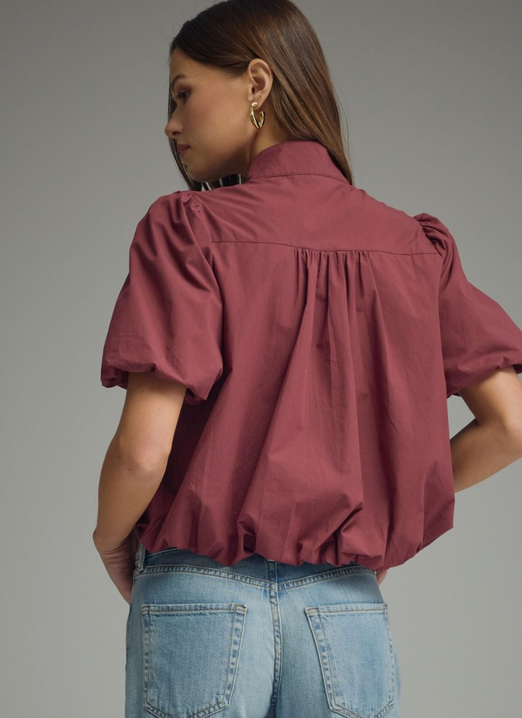 The Calloway Bubble Hem Top