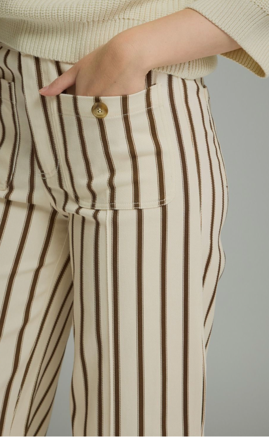 The Ellery Stripe Wide Leg Pants
