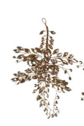 Jeweled Ornament, Gold Finish, 6 Styles