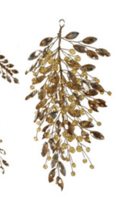 Jeweled Ornament, Gold Finish, 6 Styles