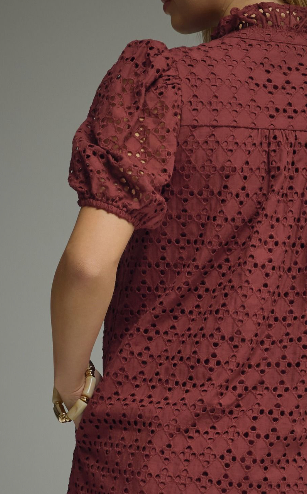 The Marlowe Eyelet Midi Dress