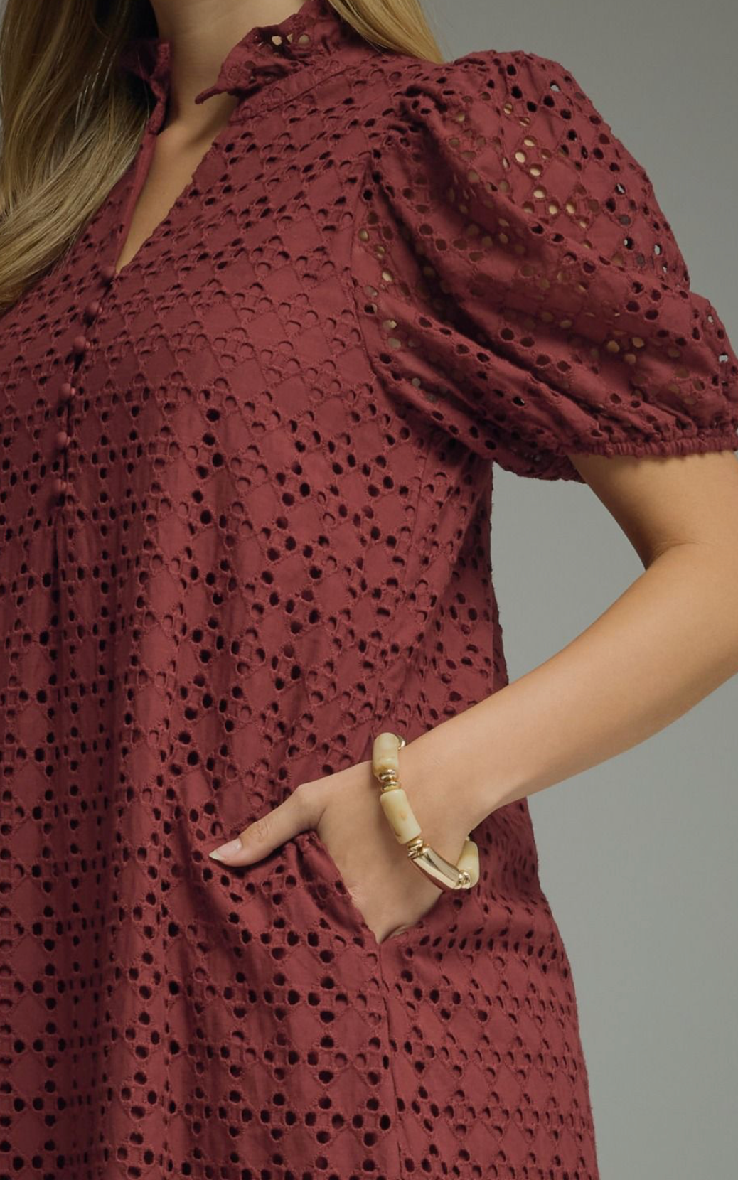 The Marlowe Eyelet Midi Dress