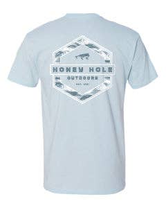 Short Sleeve - Redfish Hex - Lt Blue