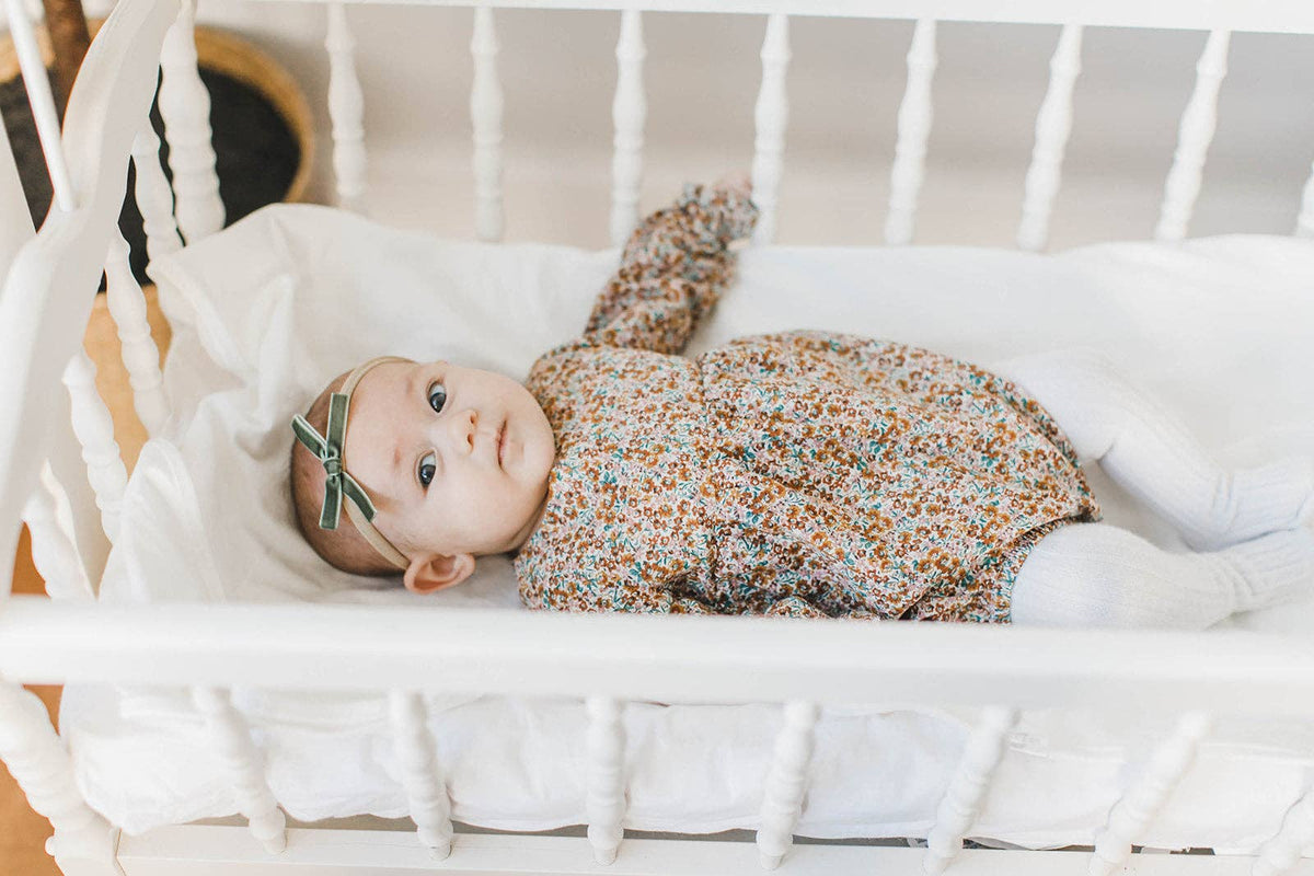 Infant Nylon Headbands with Velvet Bows