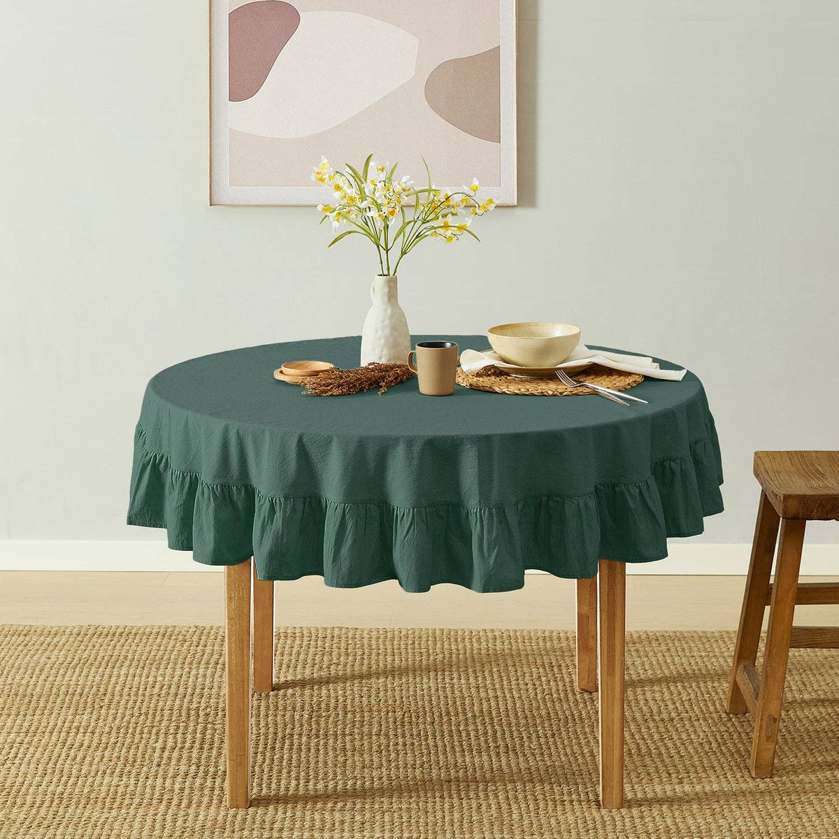 Corcovado Tablecloth (Green): 60" round