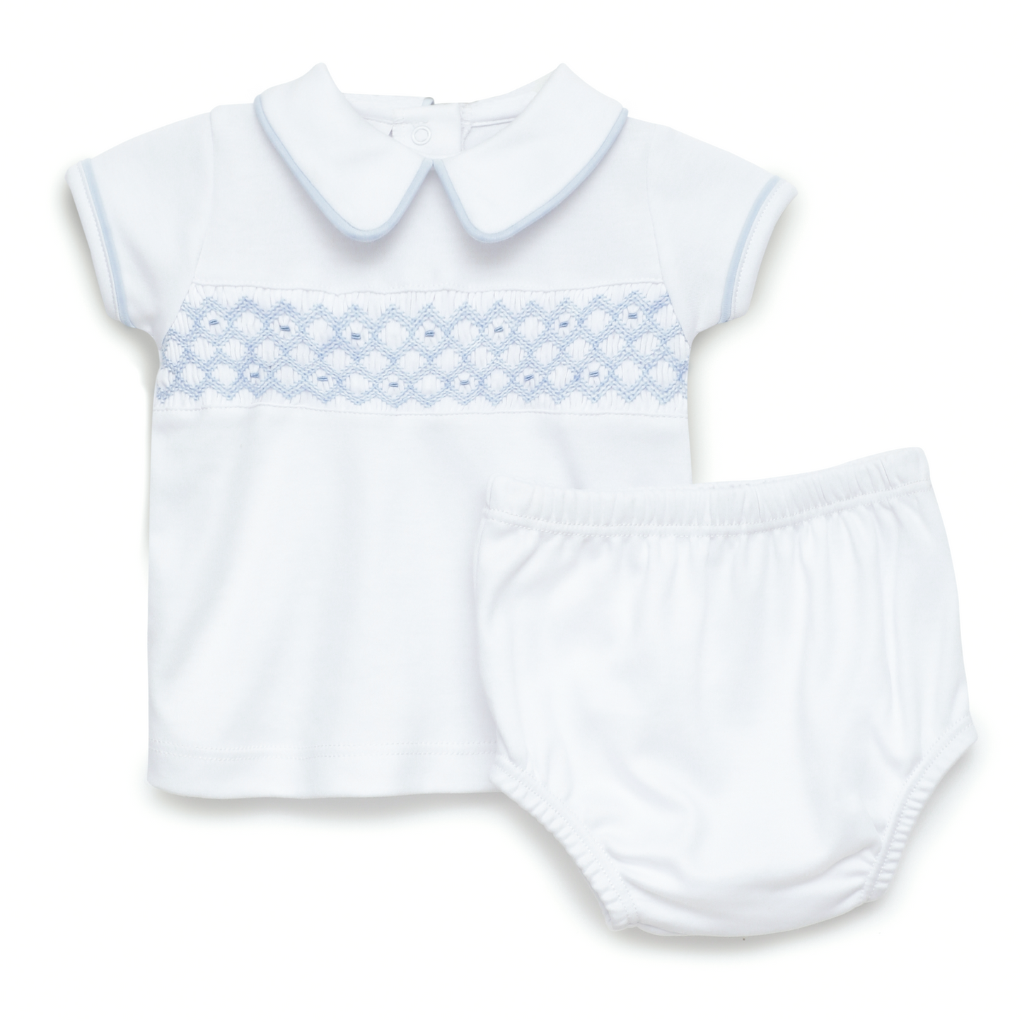 Charlie Smocked Diaper Cover Set
