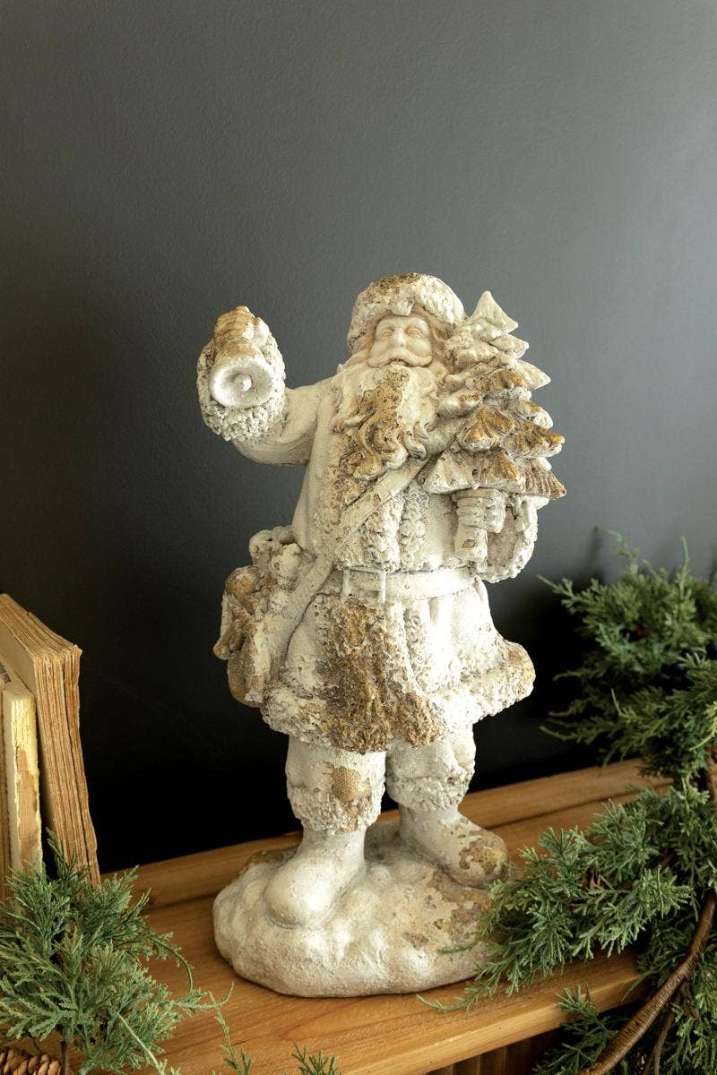 FAUX CONCRETE SANTA
