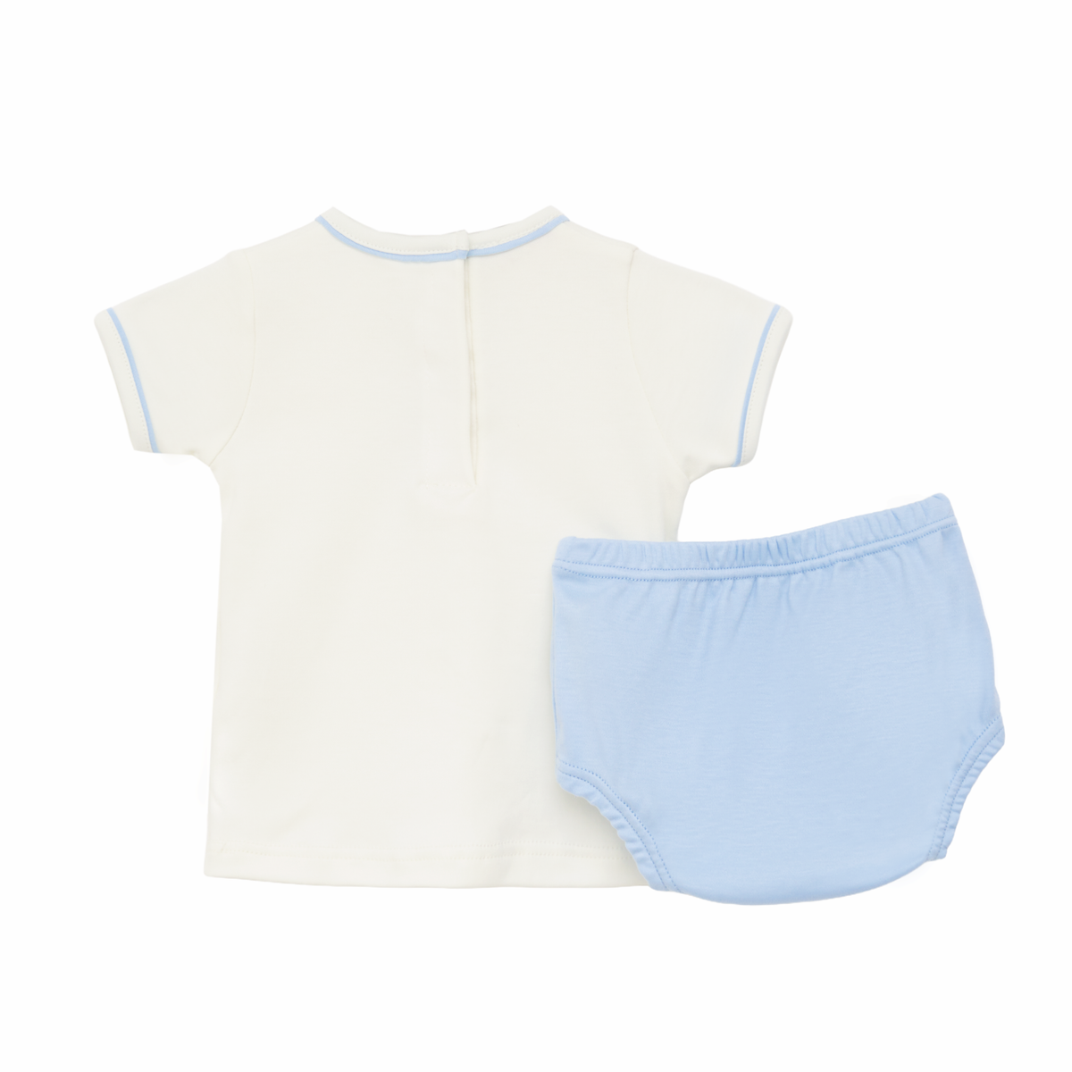 Bear Hugs Diaper Cover Set - Sky