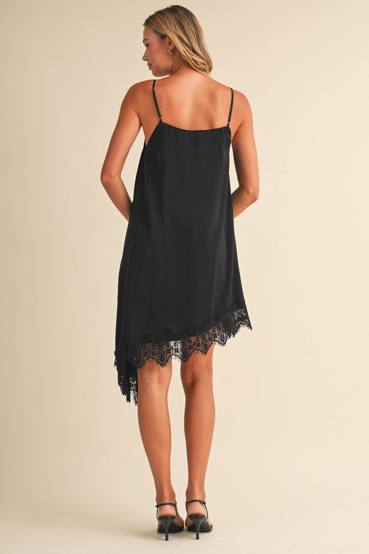 The Blaire Lace Trim Slip Dress