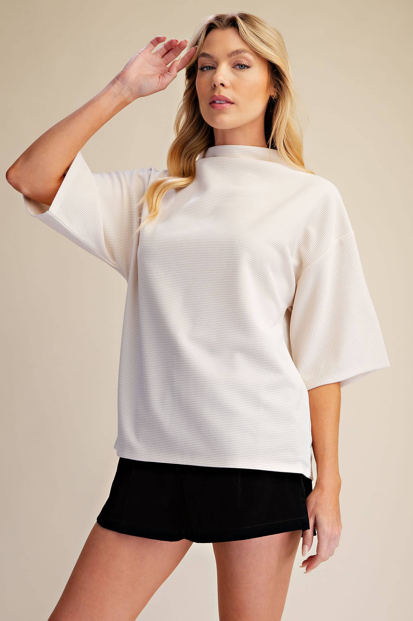 The Monroe Mock Neck Top