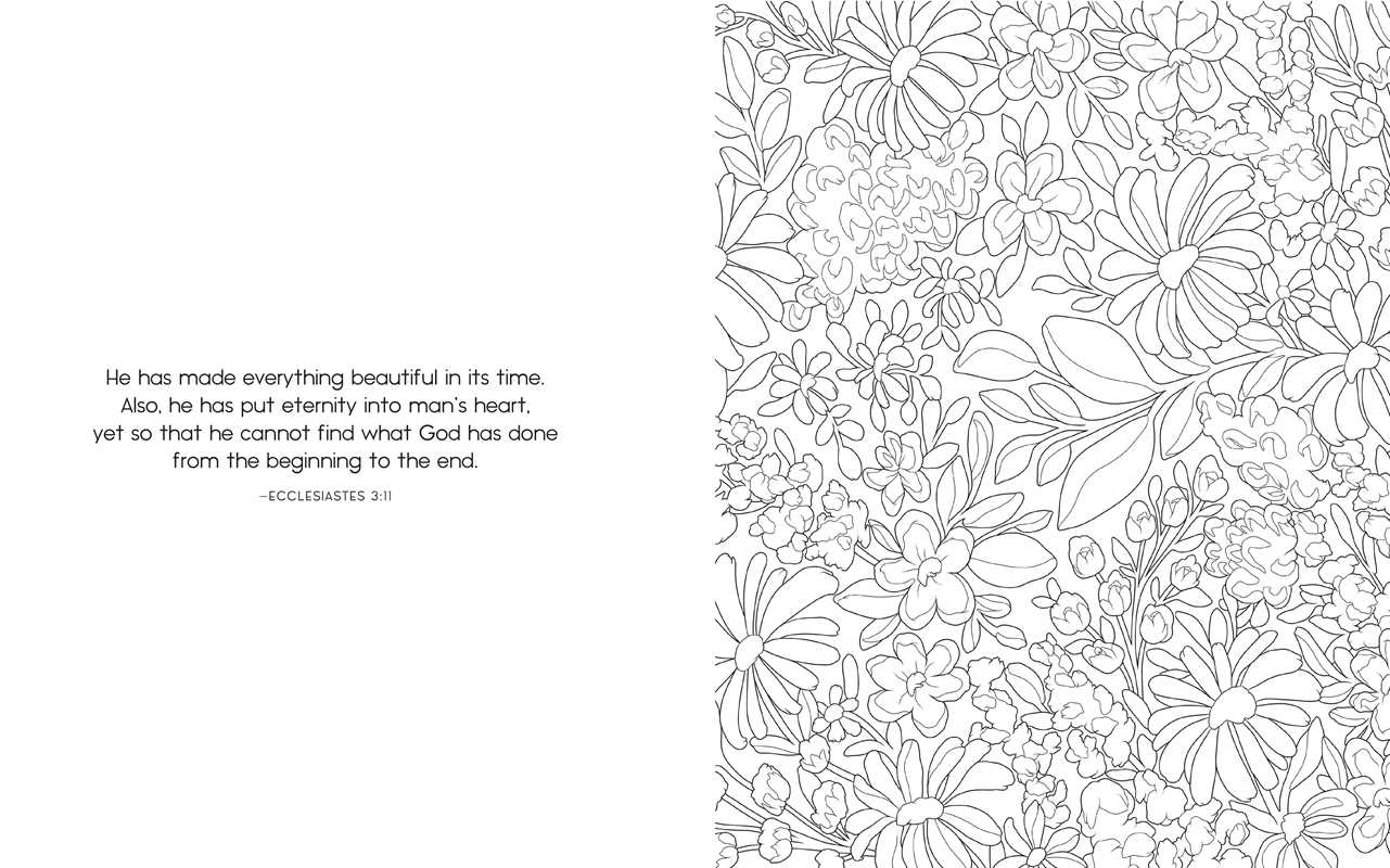 Scriptures and Florals Coloring Book by Allison  Loveall
