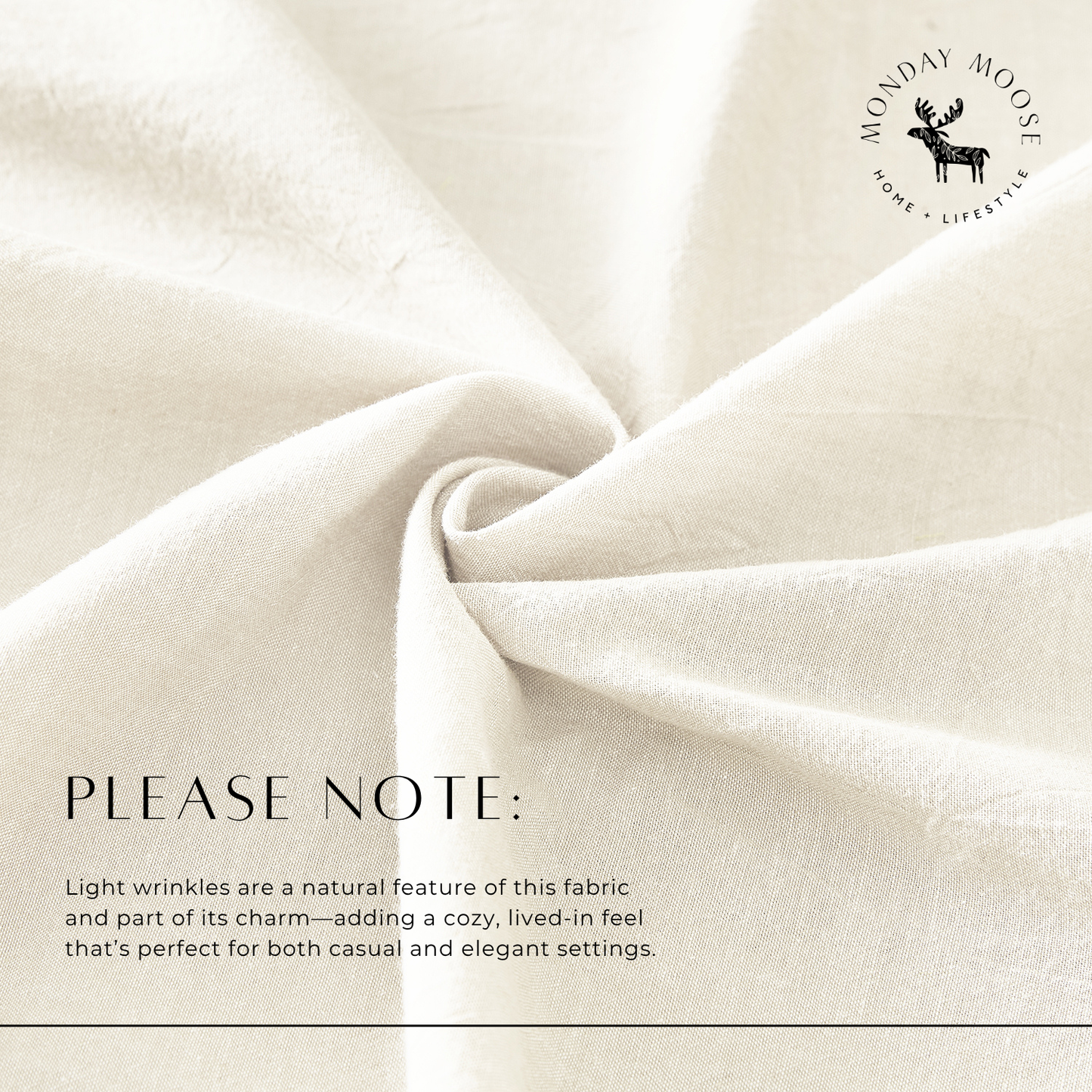 Stonewashed Tablecloth (White)