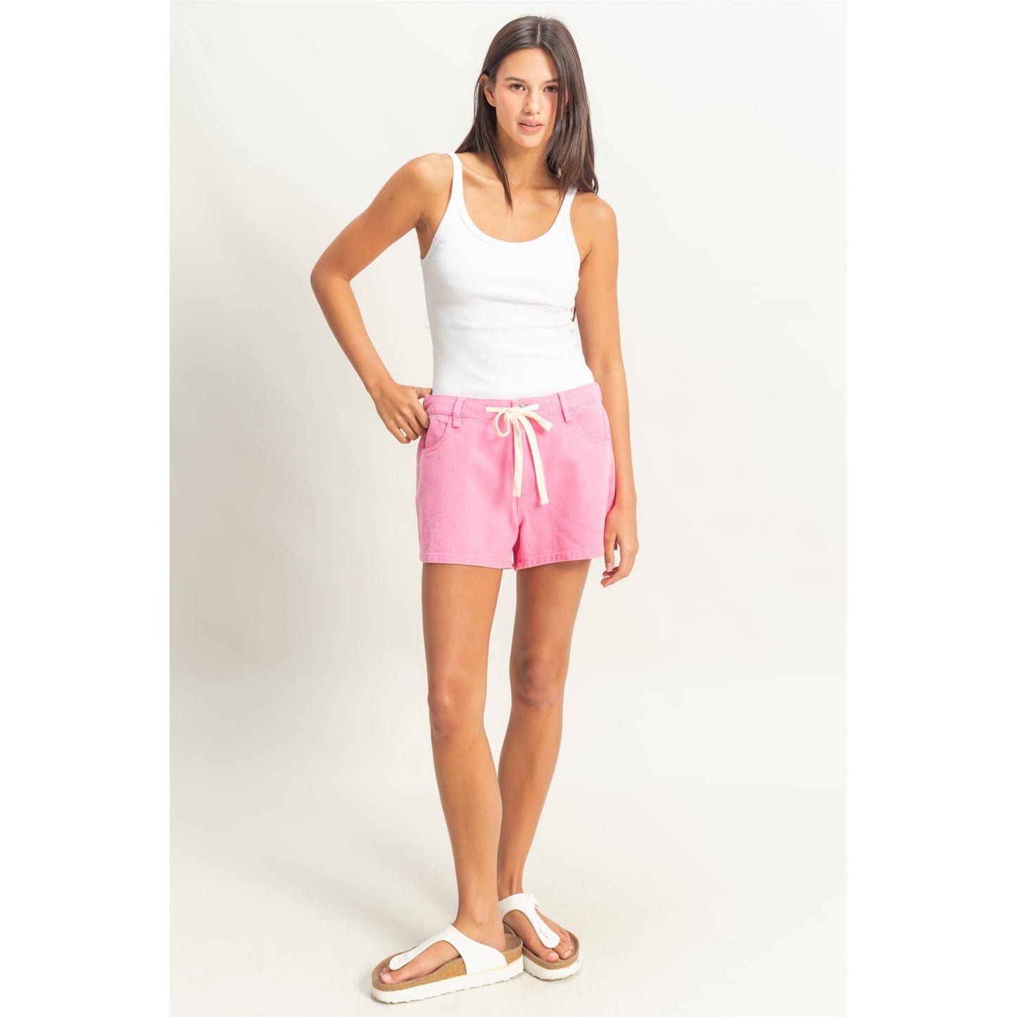 Blush Breeze Pocket Shorts