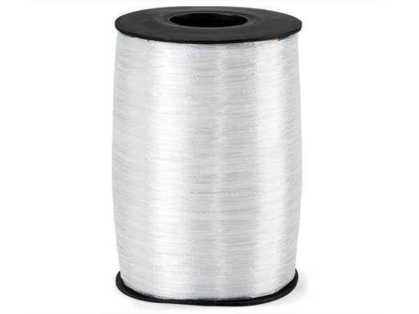 Pearlized Raffia Ribbon: Light Blue, 1 Pack, 100 yards