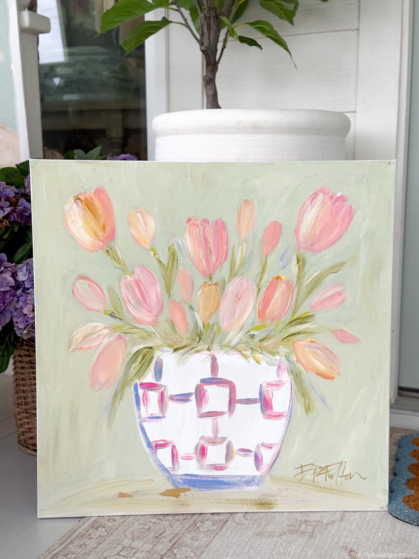 Spring Gathering | Hand Painted Original | 24x24