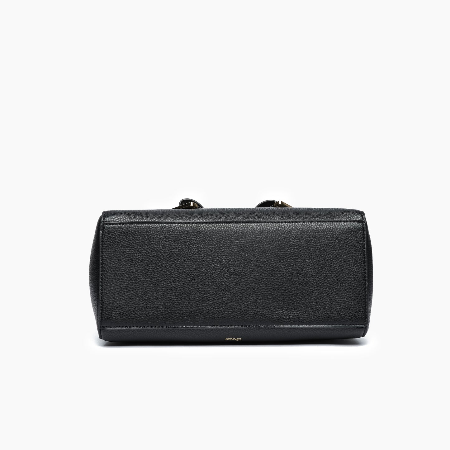 Poppy Bowtie Top Handle Satchel Bag: Black