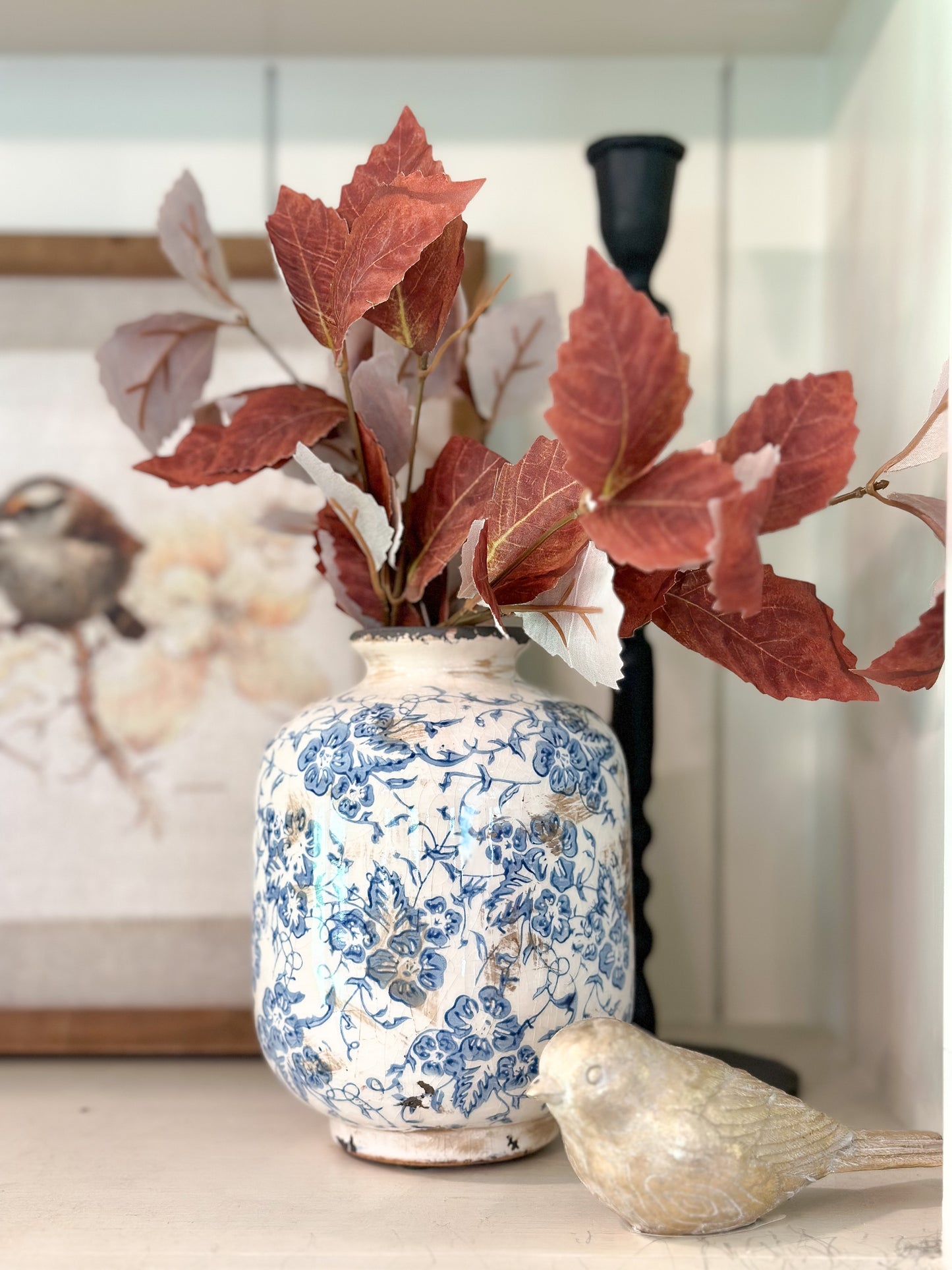 Brown Fall Leaves Pick