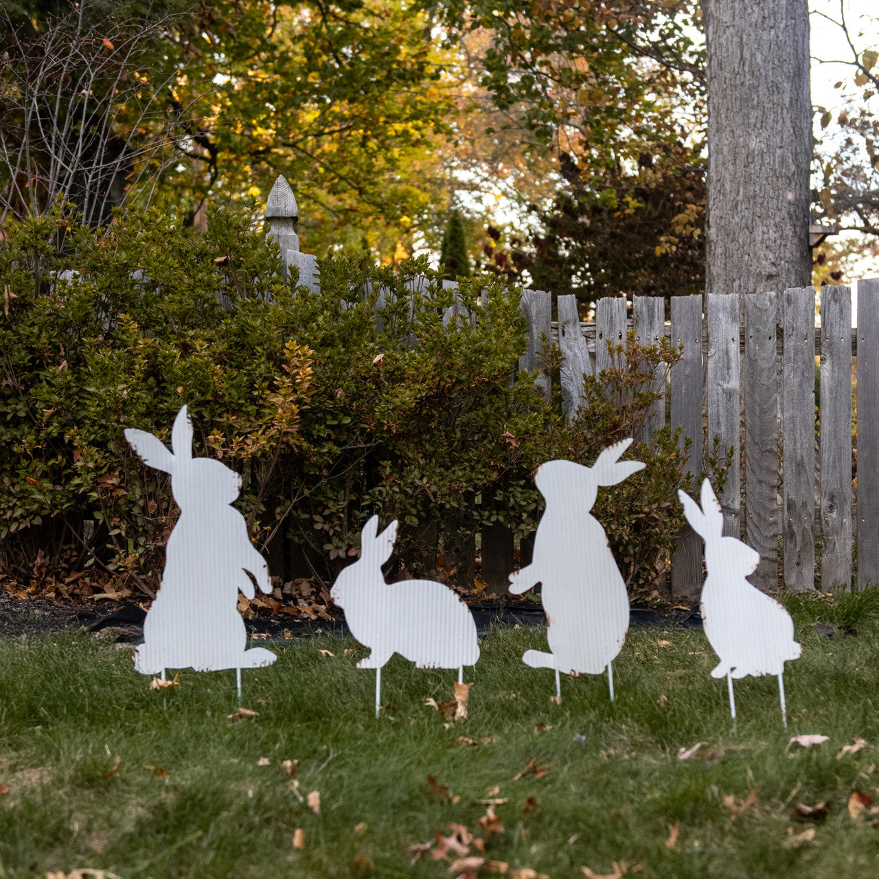 Bunny Family Garden Stakes