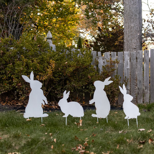 Bunny Family Garden Stakes