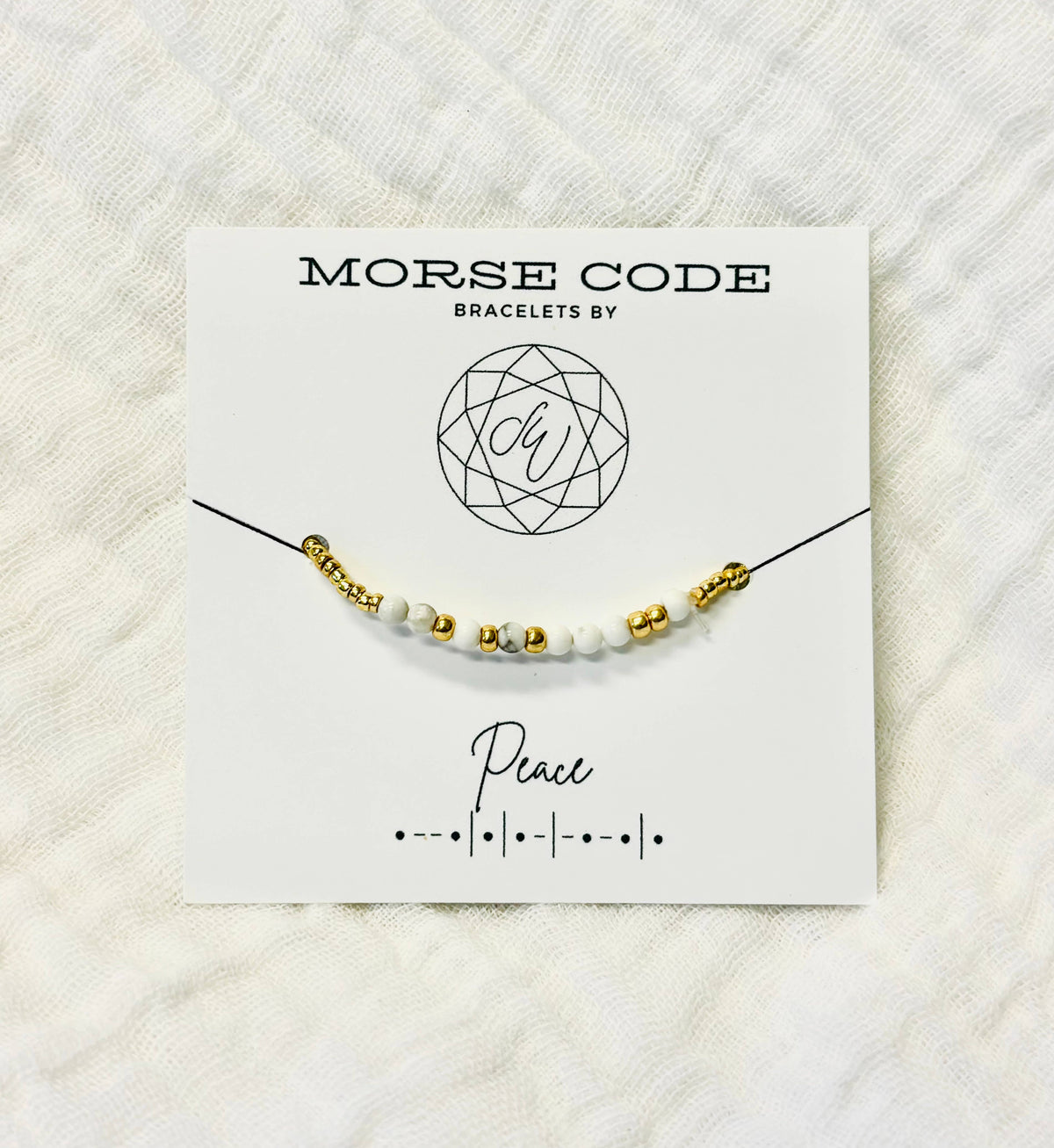 Morse Code Bracelet: Peace