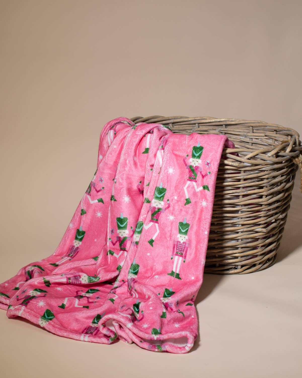 Nutcracker Cutie Throw   Pink/Multi   50x60