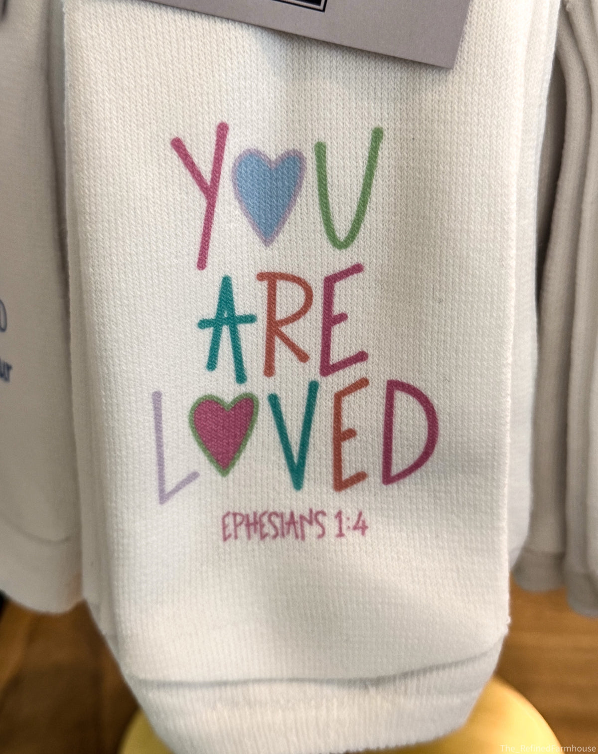 Ephesians 1:4 You are loved socks