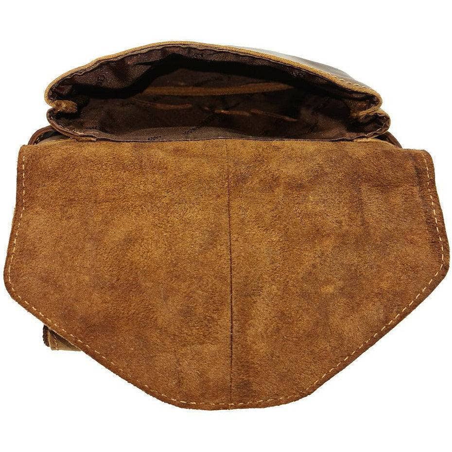 Leather Women Waist Pack Jax - Sandel: Brown