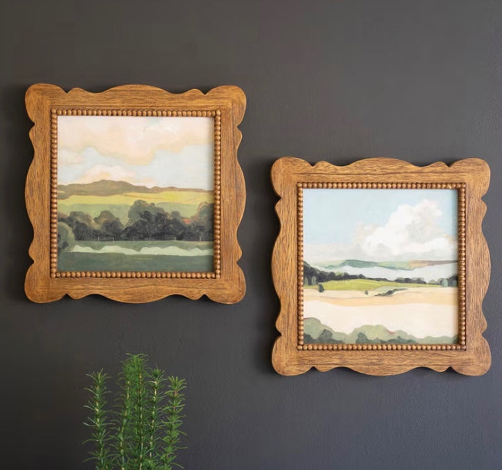 Natural Wood Framed Landscape Print