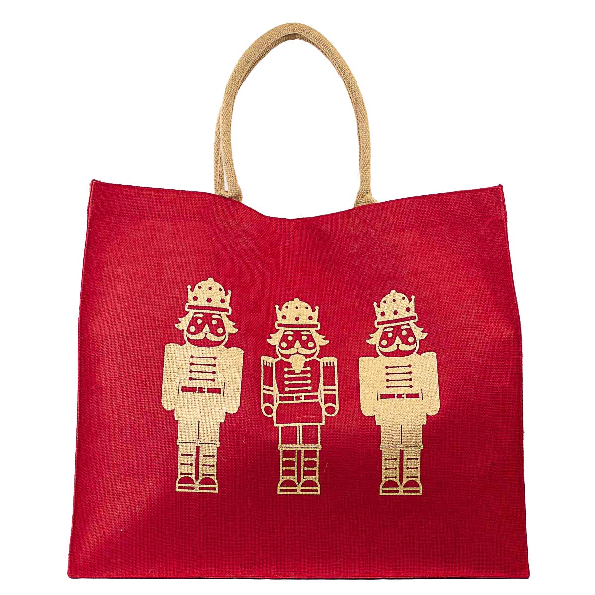Royal Nutcracker Carryall Tote   Red/Gold   22x19x8